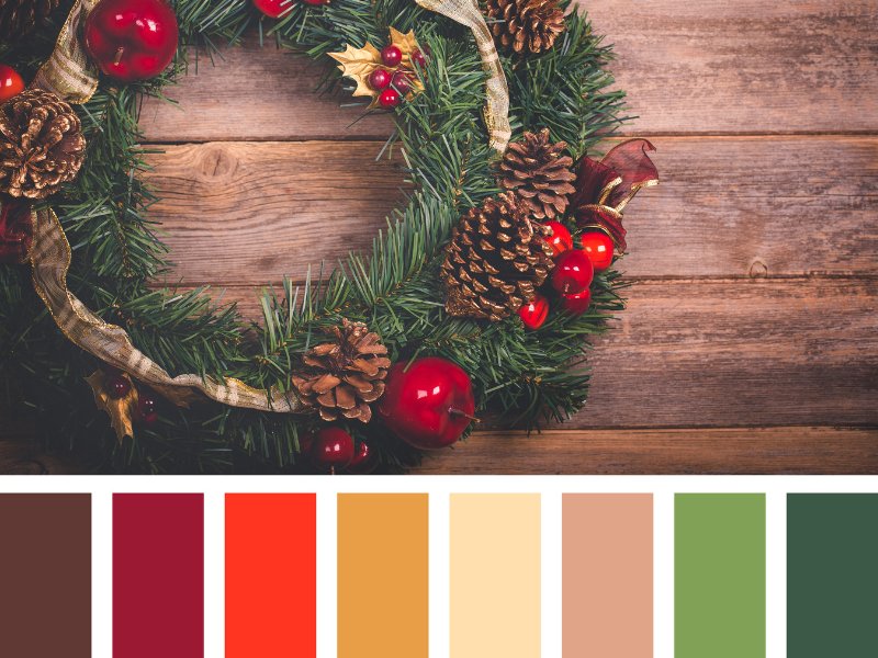 Palette de couleurs de noel / visiondeco